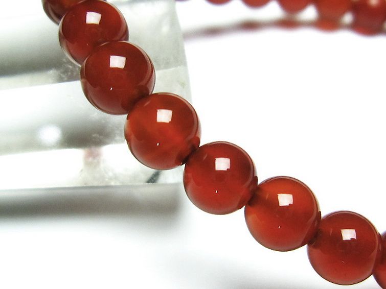 赤アゲート ブレスレット 6mm [T57-6346] 3枚目