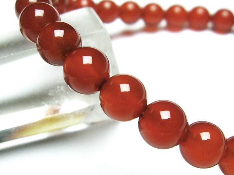 赤アゲート ブレスレット 6mm [t57-6415] 3枚目