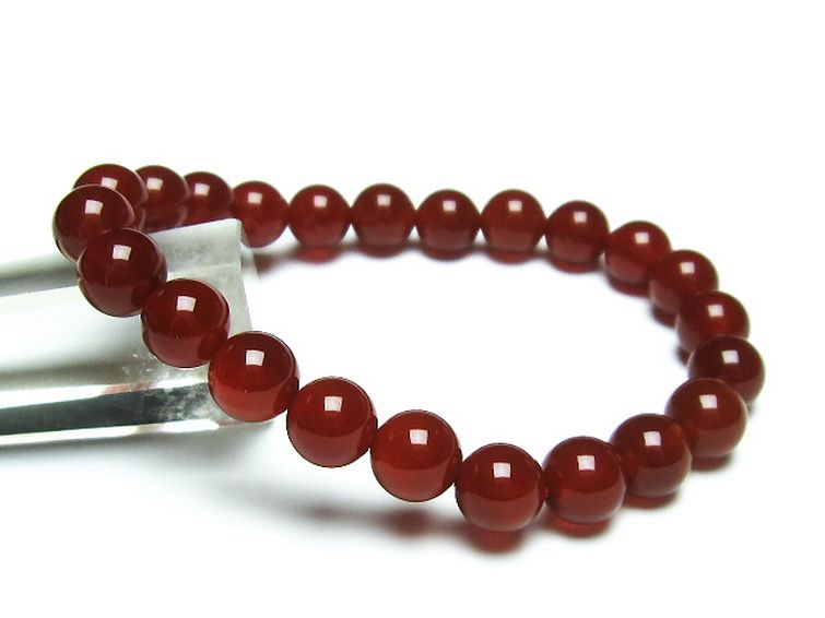 赤アゲート ブレスレット 8mm [t57-6428] 1枚目