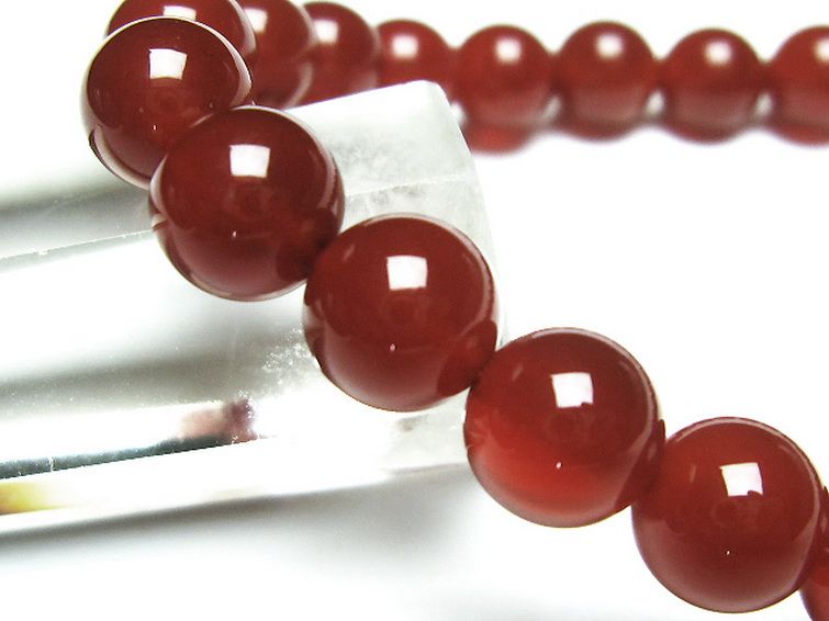 赤アゲート ブレスレット 8mm [t57-6428] 3枚目