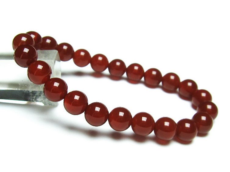 赤アゲート ブレスレット 8mm [t57-6430] 1枚目