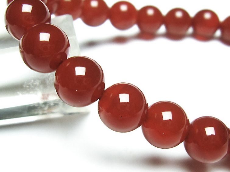 赤アゲート ブレスレット 8mm [T57-6478] 3枚目