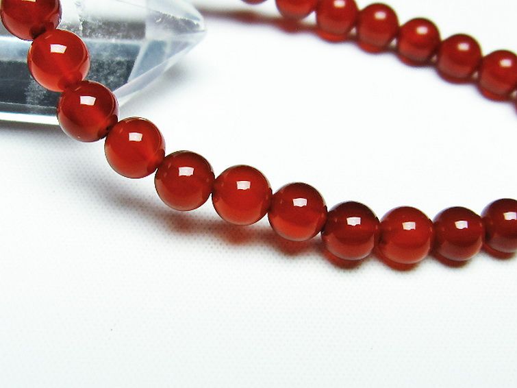 赤アゲート ブレスレット 6mm [T57-6610] 3枚目