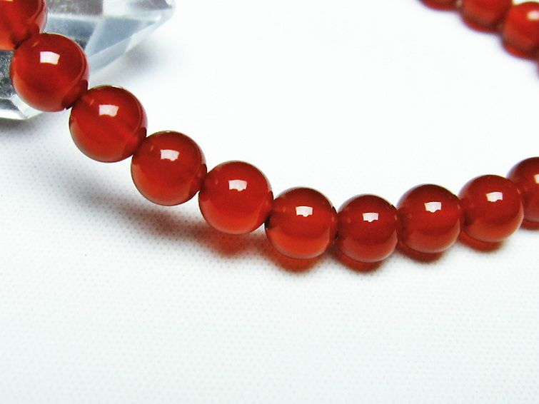 赤アゲート ブレスレット 6mm [t57-6614] 3枚目