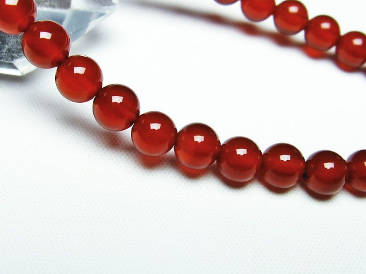 赤アゲート ブレスレット 6mm [t57-6619] 3枚目