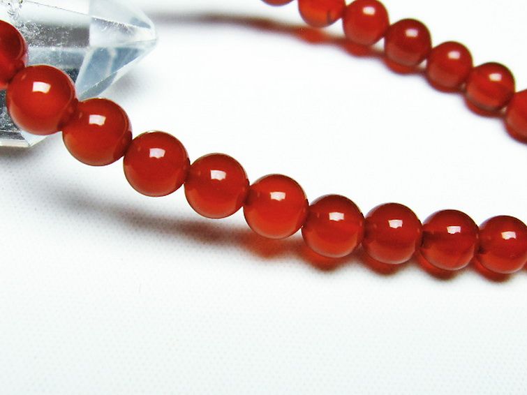 赤アゲート ブレスレット 6mm [T57-6624] 3枚目