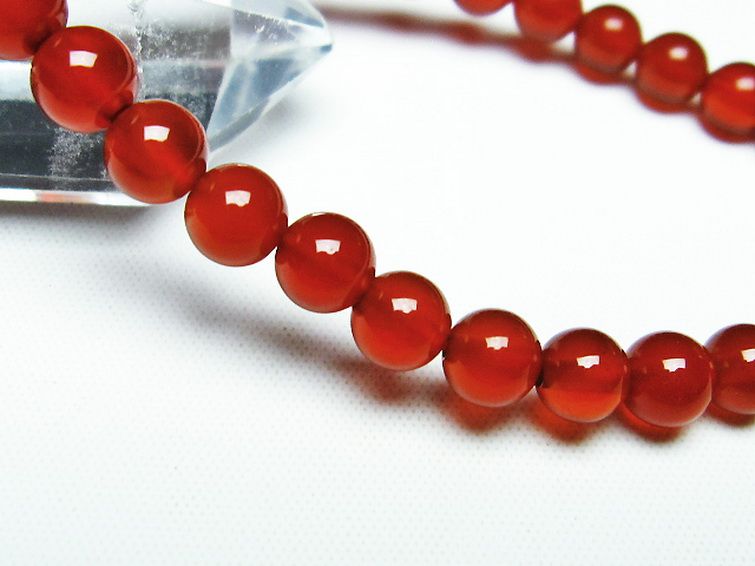 赤アゲート ブレスレット 6mm [t57-6626] 3枚目