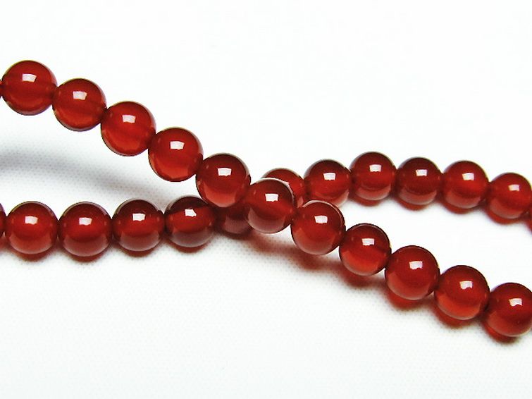 赤アゲート ブレスレット 6mm [t57-6653] 2枚目