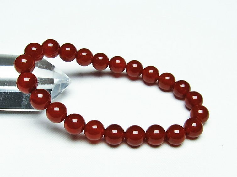 赤アゲート ブレスレット 8mm [t57-6683] 1枚目