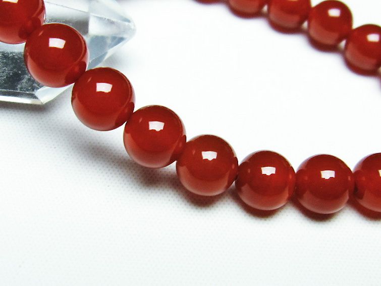 赤アゲート ブレスレット 8mm [T57-6685] 3枚目