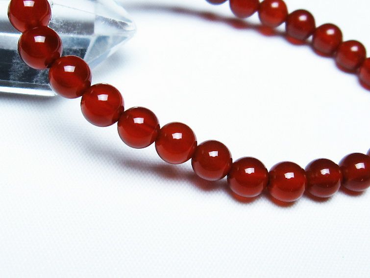 赤アゲート ブレスレット 6mm [t57-6805] 3枚目