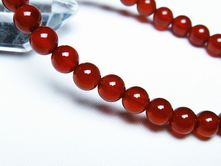 赤アゲート ブレスレット 6mm [t57-6835] 3枚目