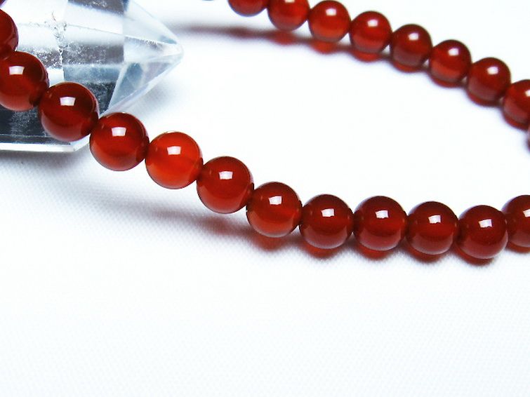 赤アゲート ブレスレット 6mm [t57-6856] 3枚目