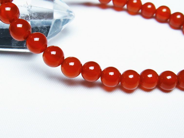 赤アゲート ブレスレット 6mm [T57-6866] 3枚目