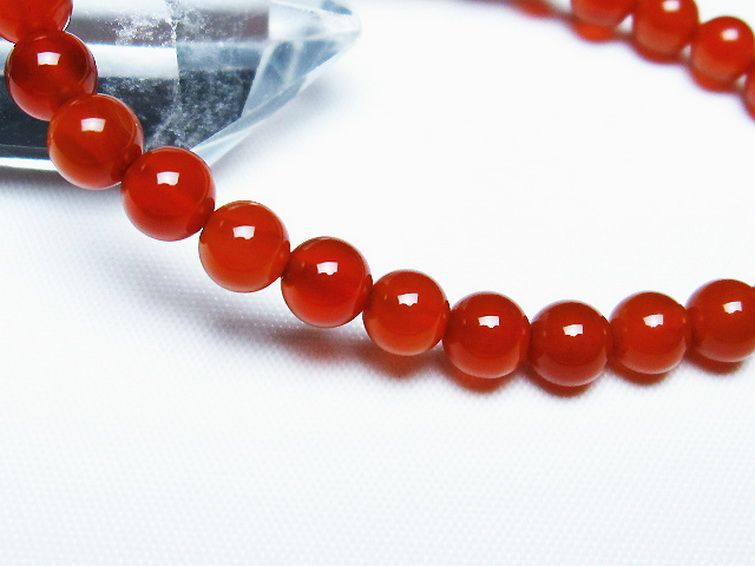 赤アゲート ブレスレット 6mm [t57-6867] 3枚目