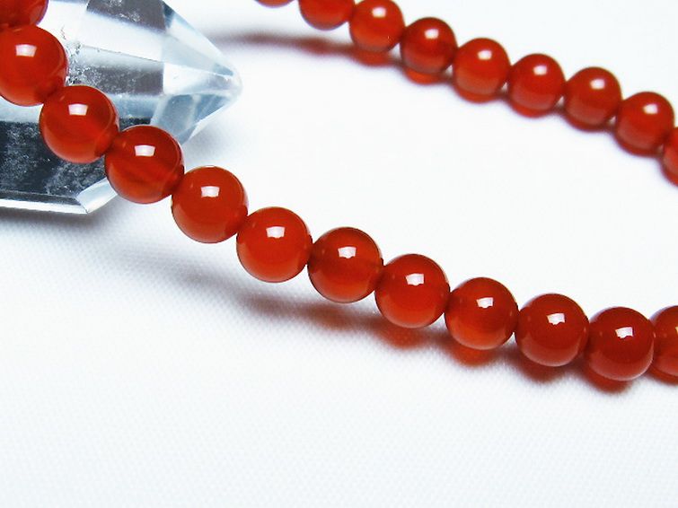 赤アゲート ブレスレット 6mm [T57-6874] 3枚目