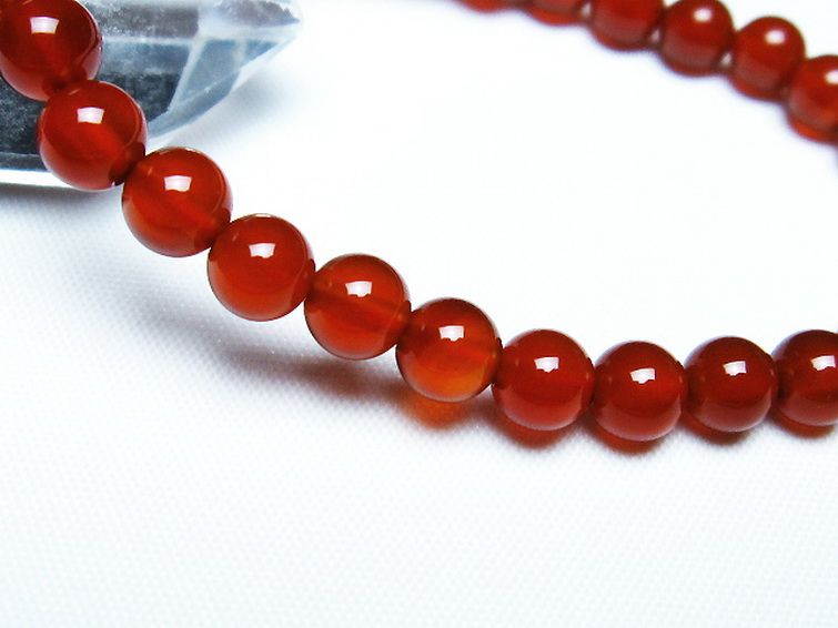 赤アゲート ブレスレット 6mm [t57-6876] 3枚目