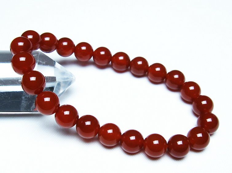 赤アゲート ブレスレット 8mm [t57-6904] 1枚目