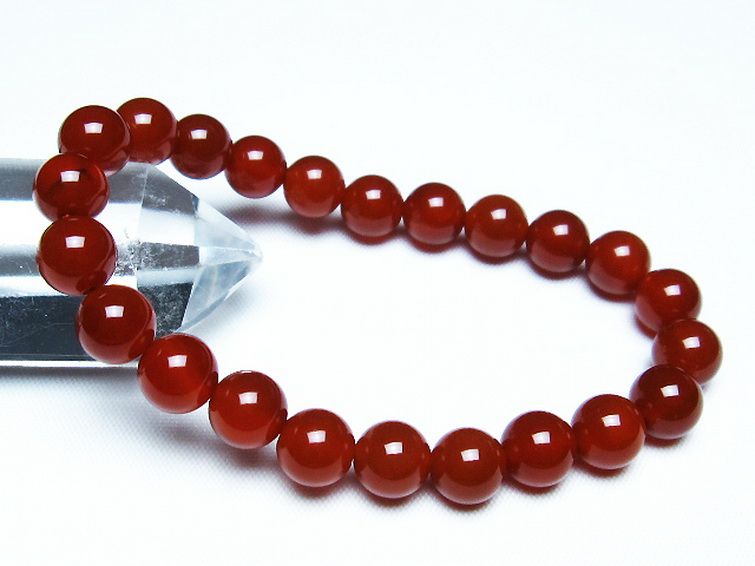 赤アゲート ブレスレット 8mm [T57-6911] 1枚目