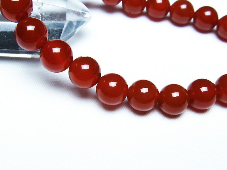 赤アゲート ブレスレット 8mm [T57-6911] 3枚目