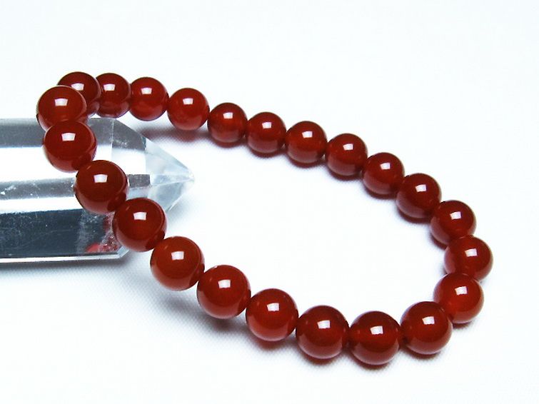 赤アゲート ブレスレット 8mm [t57-6917] 1枚目