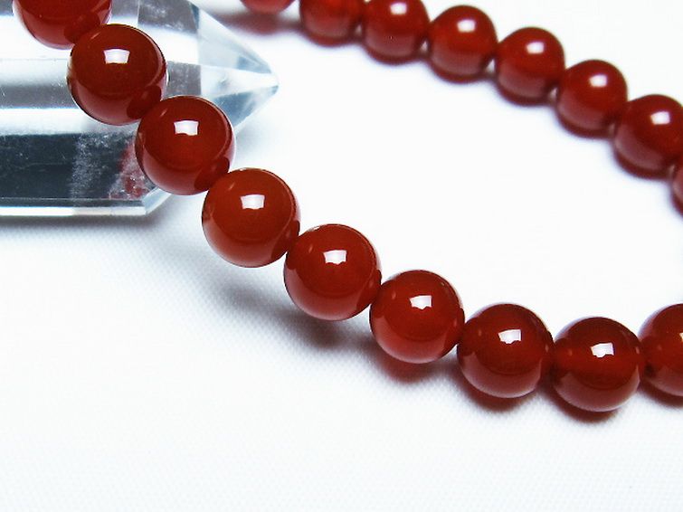 赤アゲート ブレスレット 8mm [t57-6917] 3枚目