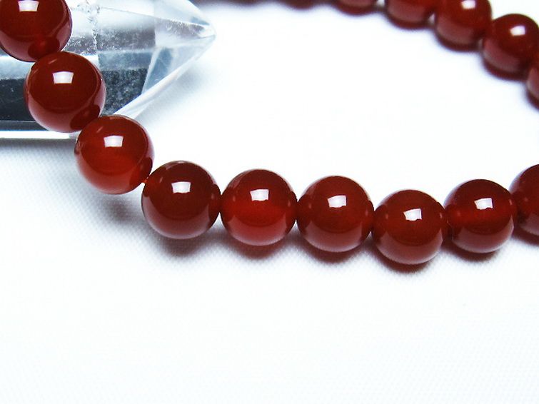 赤アゲート ブレスレット 8mm [T57-6918] 3枚目
