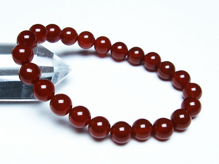 赤アゲート ブレスレット 8mm [t57-6925] 1枚目
