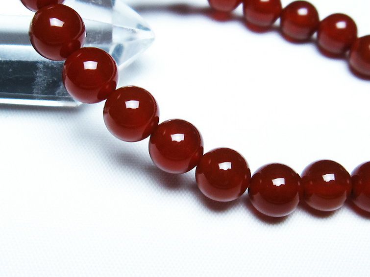 赤アゲート ブレスレット 8mm [t57-6925] 3枚目