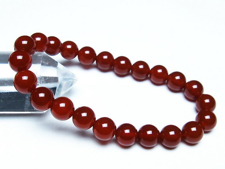 赤アゲート ブレスレット 8mm [t57-6926] 1枚目