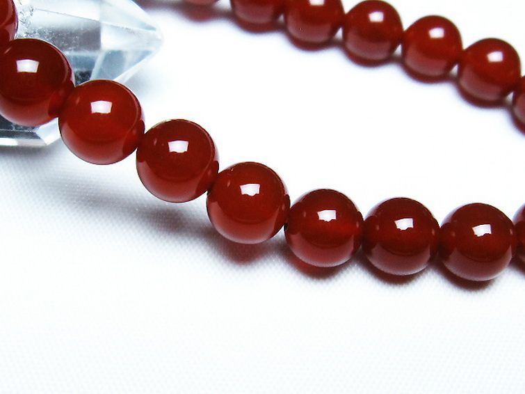 赤アゲート ブレスレット 8mm [t57-6926] 3枚目
