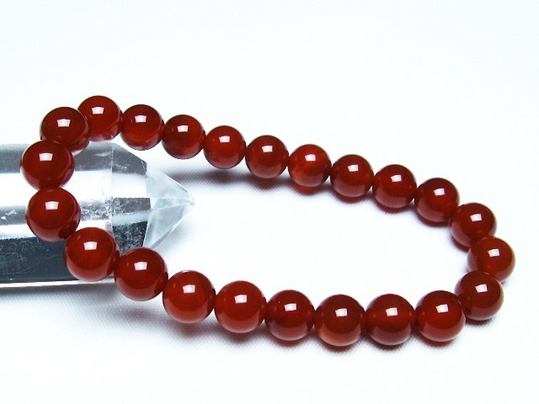 赤アゲート ブレスレット 8mm [t57-6933] 1枚目