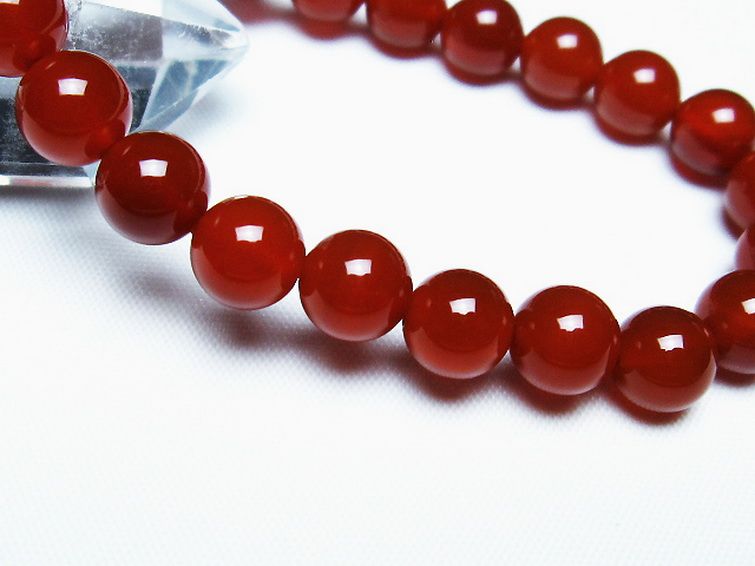 赤アゲート ブレスレット 8mm [t57-6935] 3枚目