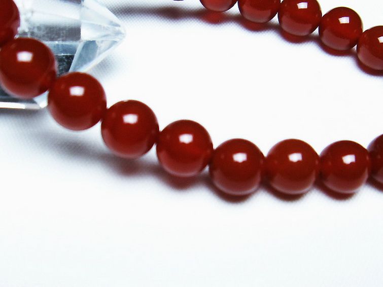 赤アゲート ブレスレット 8mm [T57-6950] 3枚目