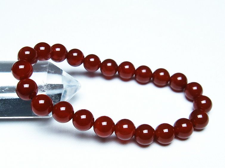 赤アゲート ブレスレット 8mm [t57-6951] 1枚目
