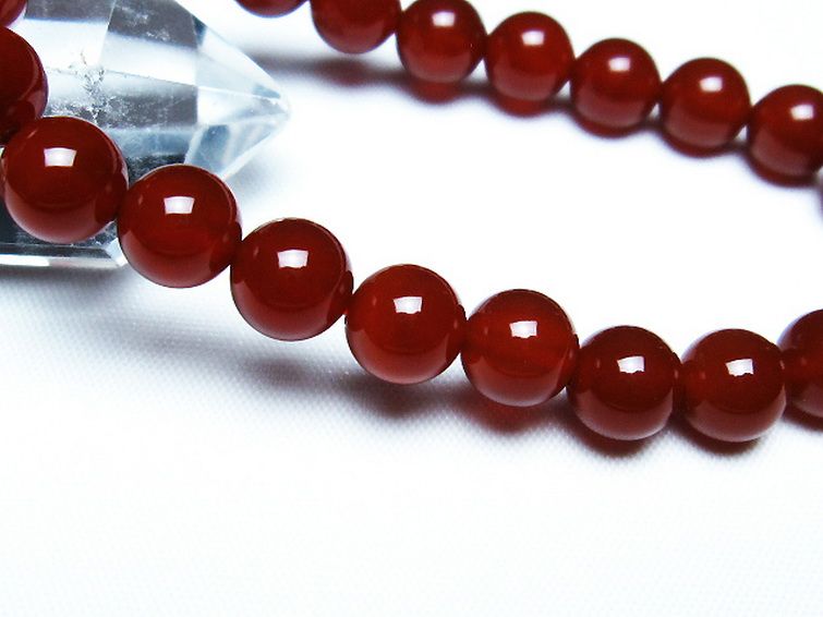 赤アゲート ブレスレット 8mm [t57-6951] 3枚目