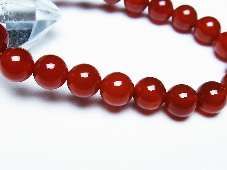 赤アゲート ブレスレット 8mm [T57-6956] 3枚目