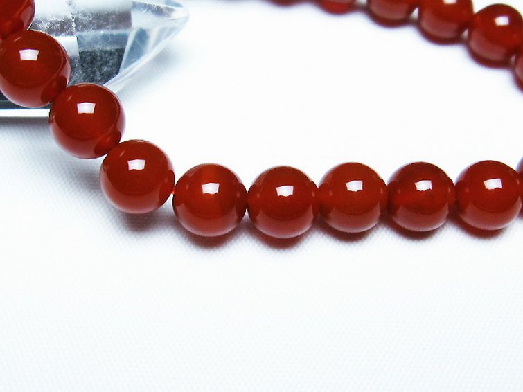 赤アゲート ブレスレット 8mm [T57-6959] 3枚目