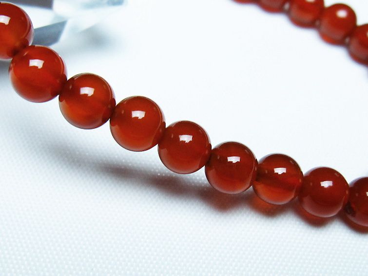 赤アゲート ブレスレット 6mm [t57-7011] 3枚目