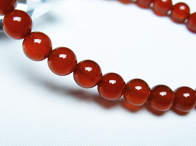 赤アゲート ブレスレット 6mm [t57-7013] 3枚目