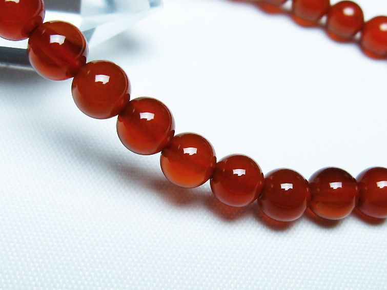 赤アゲート ブレスレット 6mm [t57-7015] 3枚目