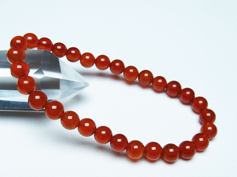 赤アゲート ブレスレット 6mm [t57-7035] 1枚目