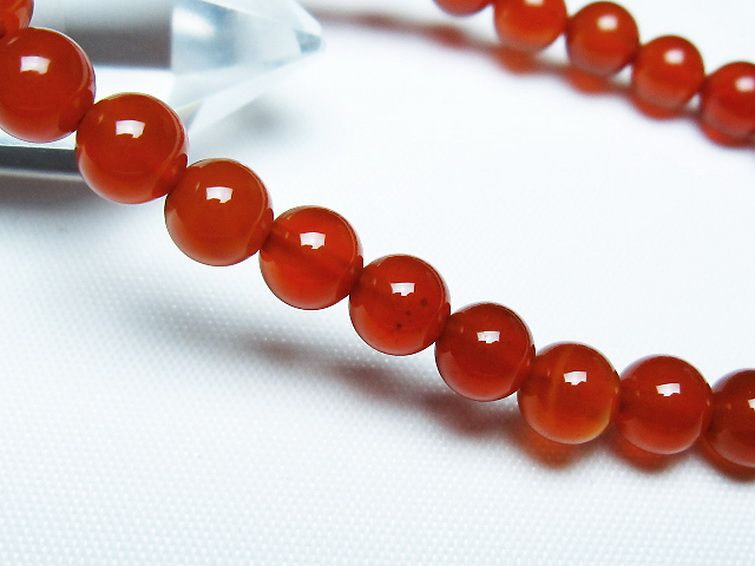 赤アゲート ブレスレット 6mm [t57-7035] 3枚目