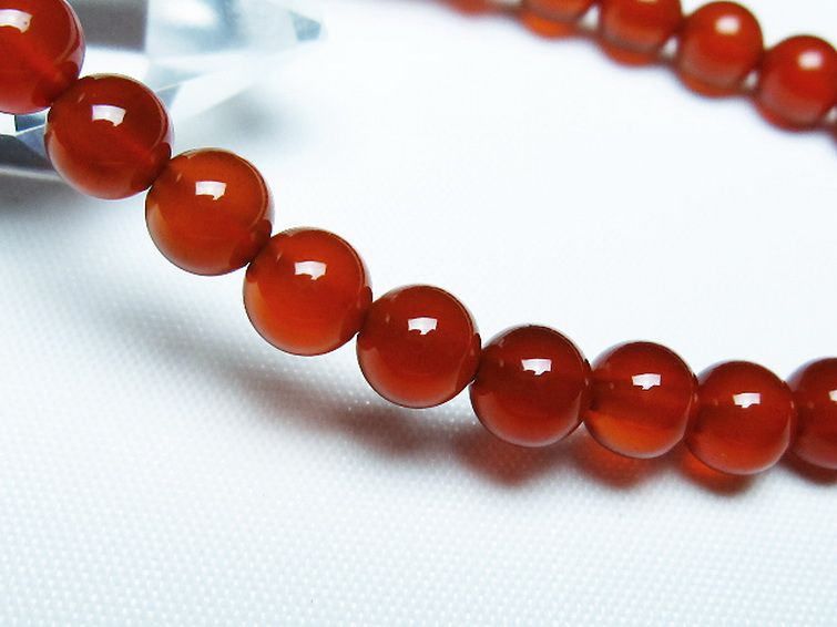 赤アゲート ブレスレット 6mm [t57-7044] 3枚目