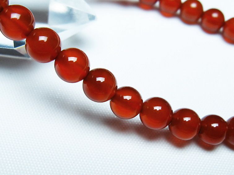 赤アゲート ブレスレット 6mm [t57-7048] 3枚目