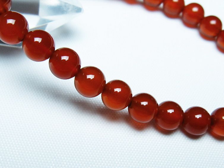 赤アゲート ブレスレット 6mm [t57-7051] 3枚目