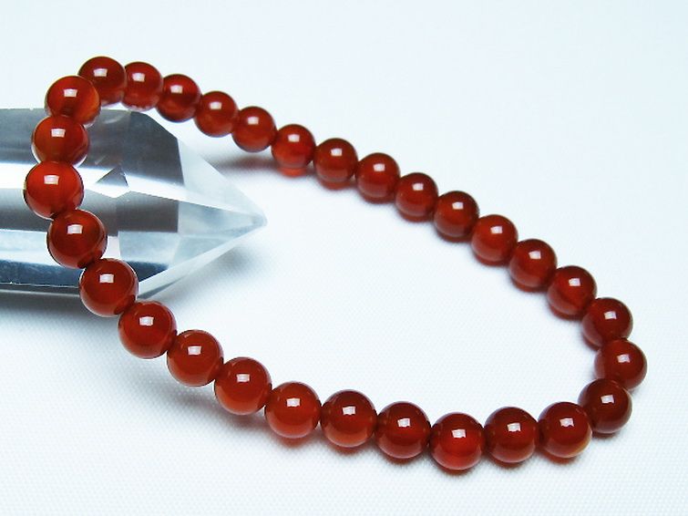 赤アゲート ブレスレット 6mm [t57-7052] 1枚目