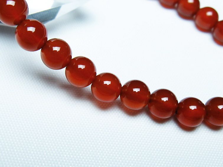 赤アゲート ブレスレット 6mm [t57-7052] 3枚目
