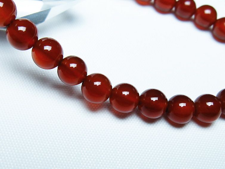 赤アゲート ブレスレット 6mm [t57-7058] 3枚目
