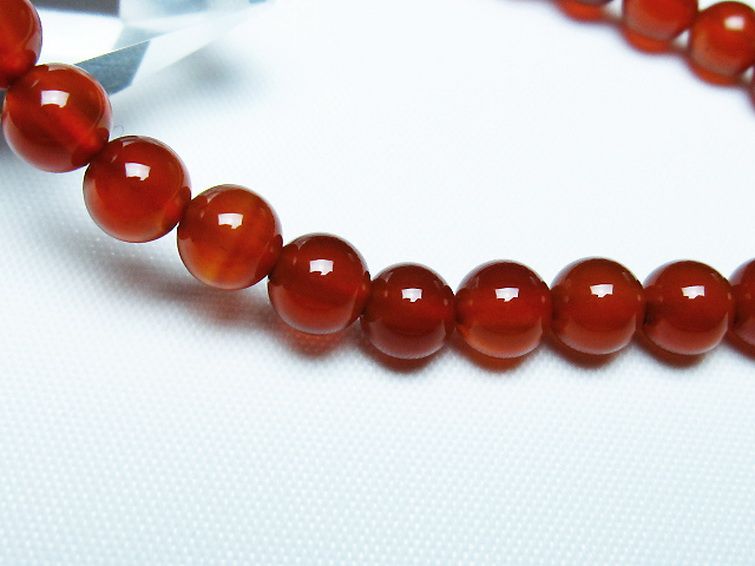 赤アゲート ブレスレット 6mm [t57-7064] 3枚目